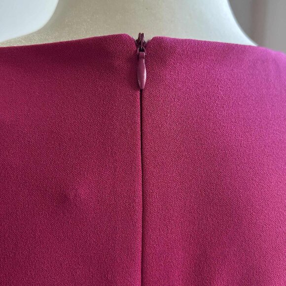 NWT Betsey Johnson Fuchsia Structured Mini Dress with Cherry Print Lining – US 8 - Picture 9 of 11